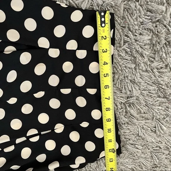 ZARA Polka Dot High Waist Satin Pants, XS - Picture 10 of 10